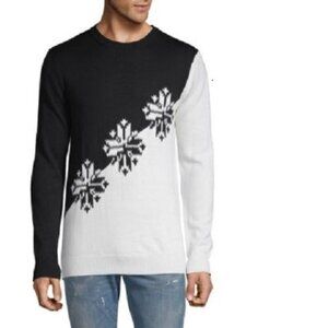 Scotch & Soda Intarsia Colorblock Wool Sweater
